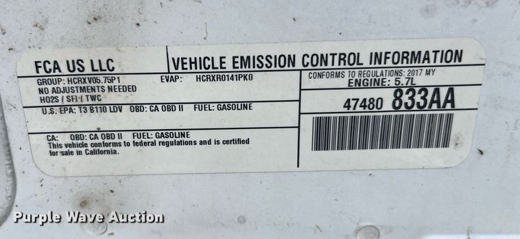 image for item DP0489 2017 Dodge Charger Police