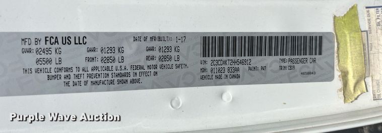 image for item DP0489 2017 Dodge Charger Police