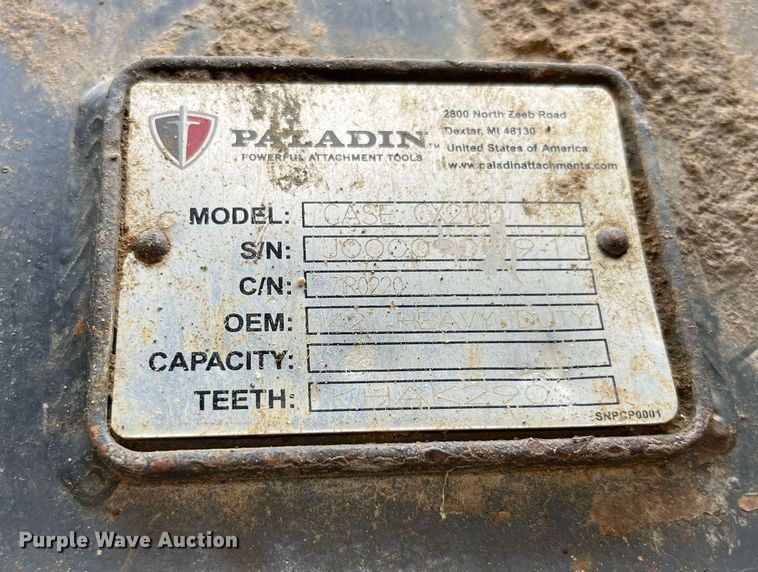 image for item DP0491 2017 Case CX210D  excavator