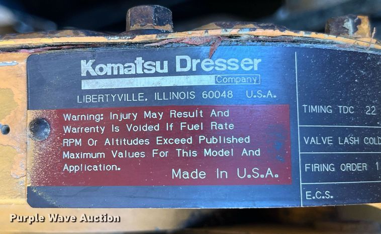 image for item DP0495 1992 Dresser 850  motor grader