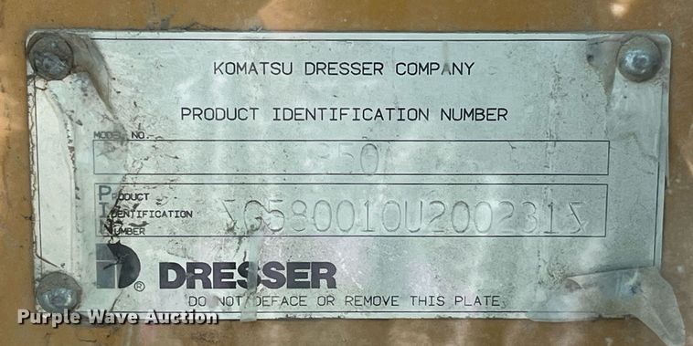 image for item DP0495 1992 Dresser 850  motor grader