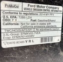 image for item DP0498 2014 Ford Taurus Police Interceptor