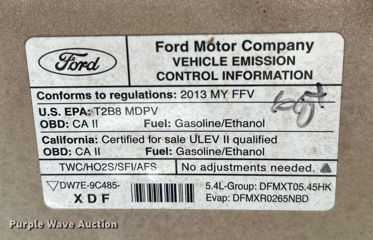 image for item DP3111 2013 Ford E350 Super Duty  van