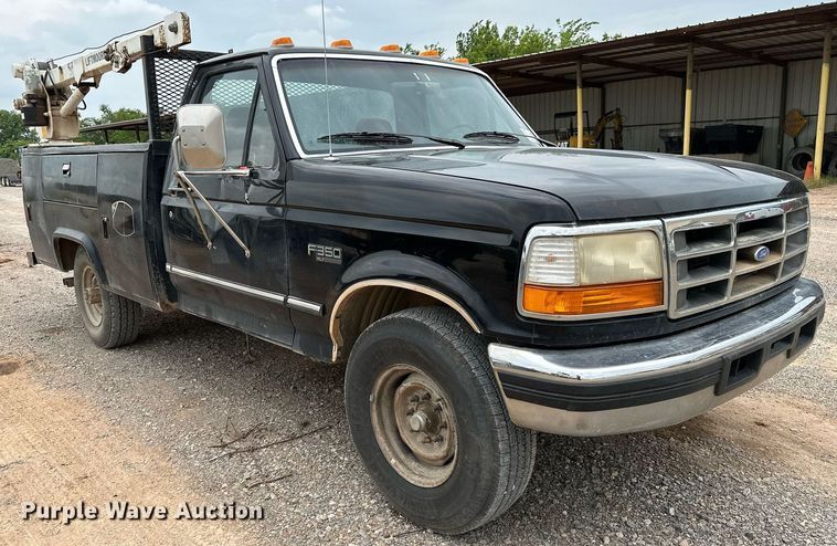 image for item DP3162 1997 Ford F350  utility bed pickup truck