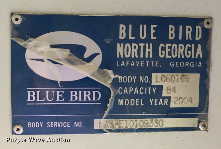 image for item DP7972 2004 Blue Bird All American FE  school bus