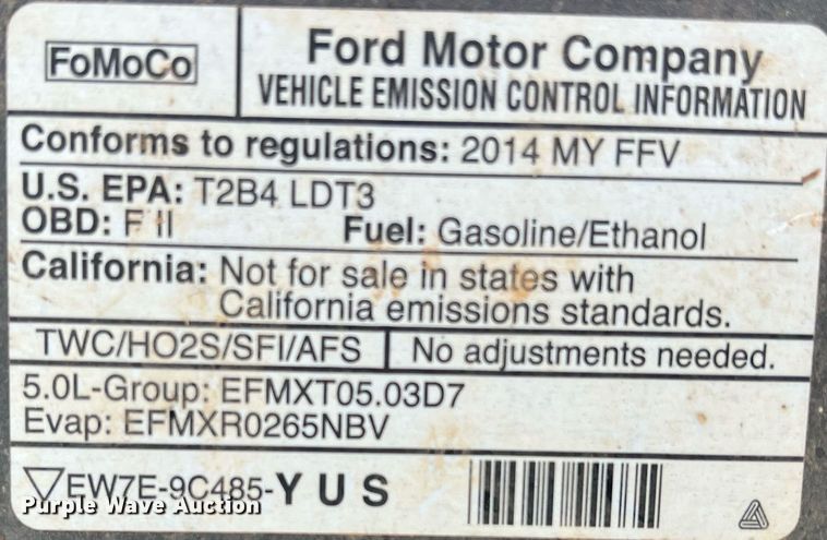 image for item DR5726 2014  Ford F150  SuperCrew pickup truck