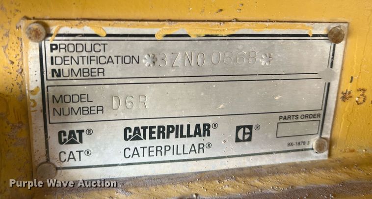 image for item DR5741 1998 Caterpillar D6R  dozer