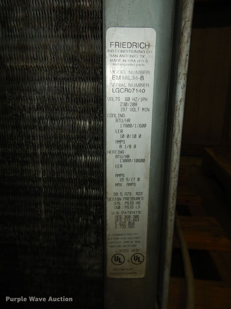 image for item IB9806 Friedrich  window AC unit