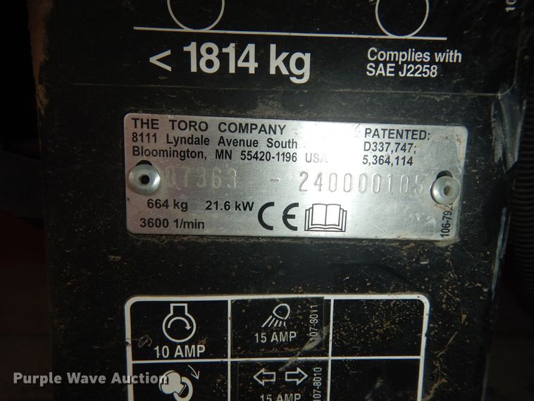 image for item IB9846 2004 Toro Workman 3100  utility vehicle