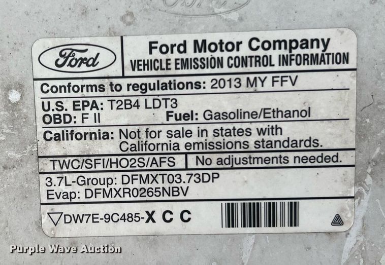 image for item II9023 2013 Ford F150 XL  SuperCab pickup truck