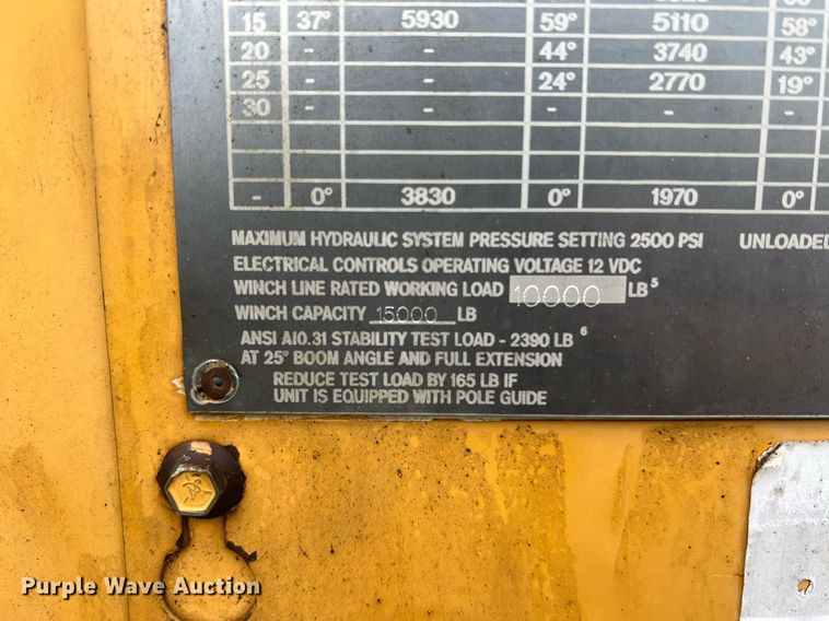 image for item II9024 2002 Chevrolet C7500  digger derrick truck