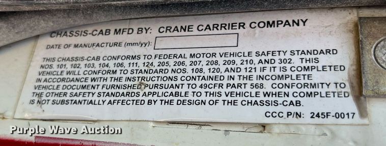 image for item II9051 Crane Carrier  refuse truck