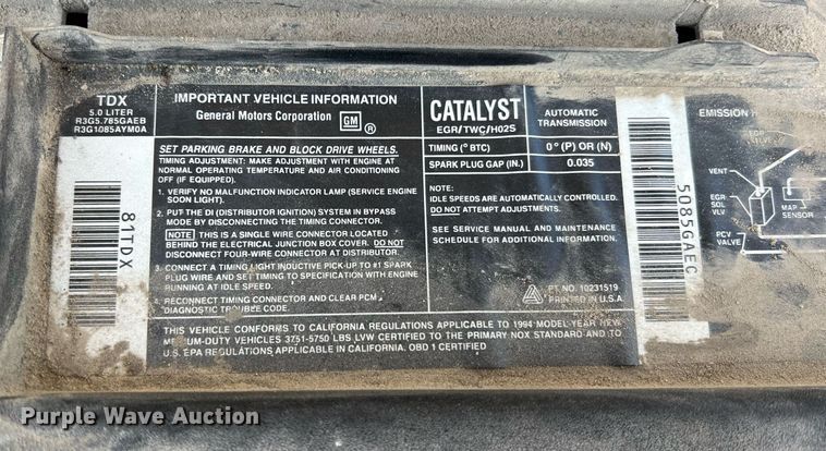 image for item II9106 1994 Chevrolet C2500  pickup truck