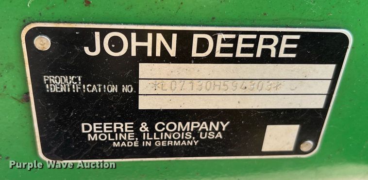 image for item II9116 2009 John Deere 7130  MFWD tractor