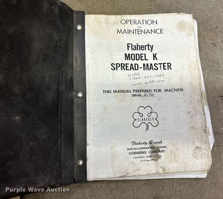 image for item JD9106 Flaherty K  chip spreader