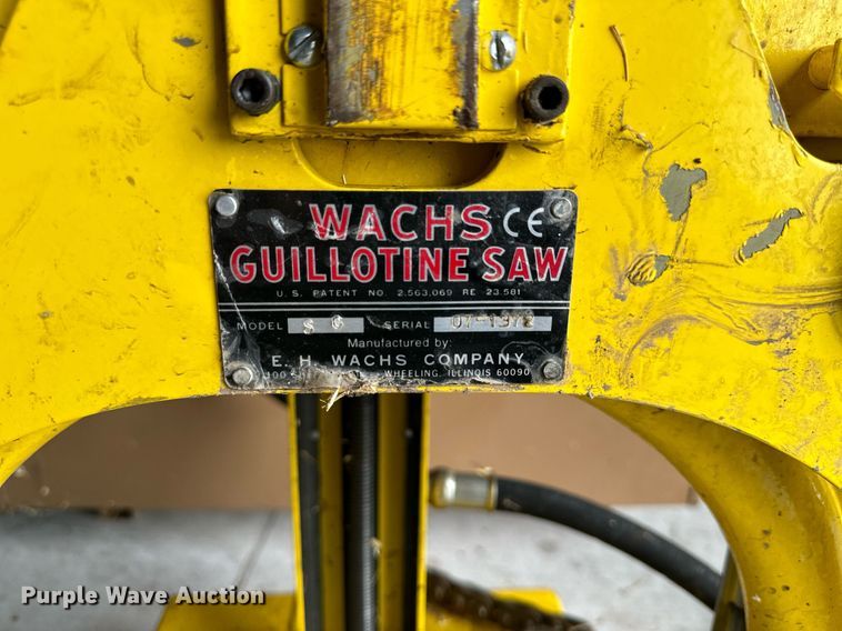 image for item KL9039 Wachs S6  guillotine saw