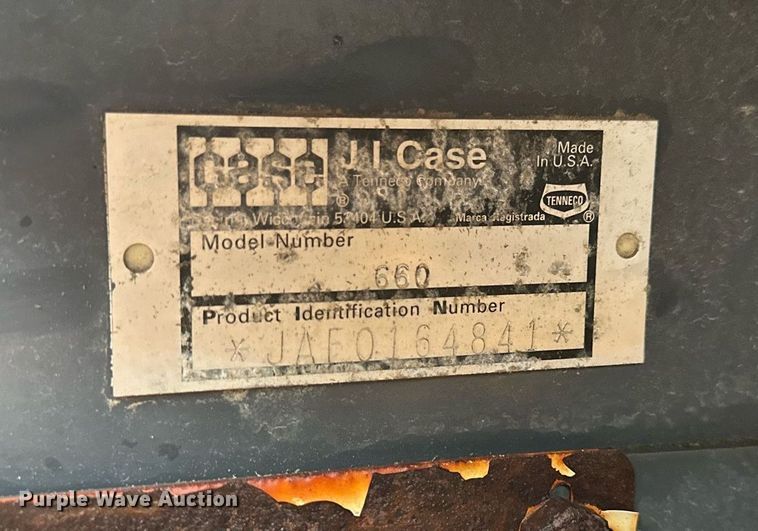 image for item KL9041 1995 Case 660  trencher