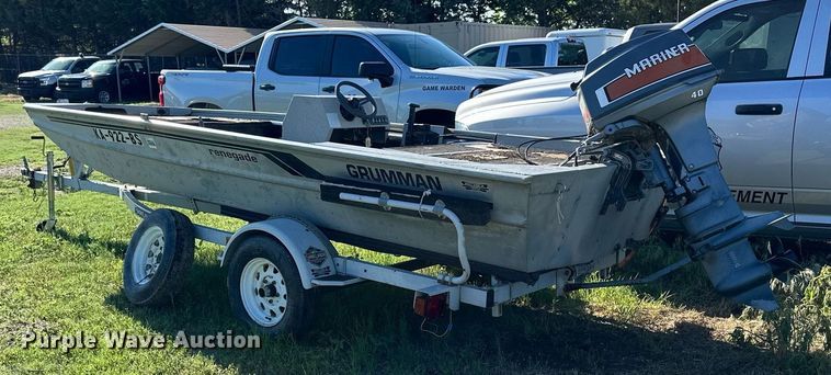 image for item KL9053 1986 Grumman Renegade  boat