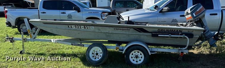 image for item KL9053 1986 Grumman Renegade  boat