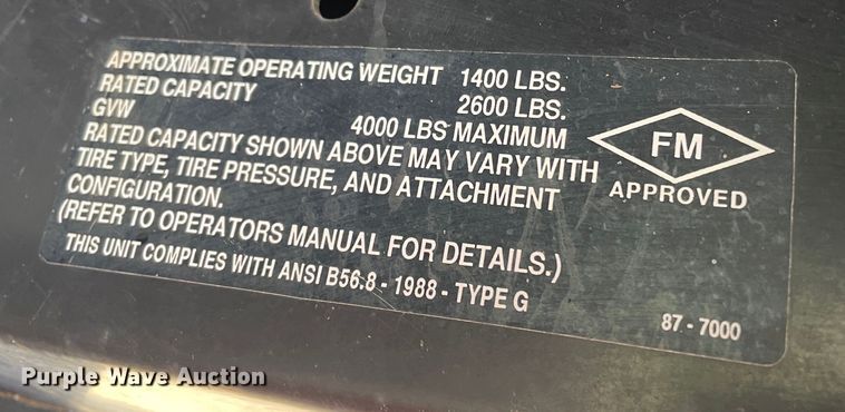 image for item KM9925 Toro Workman 3200  utility vehicle