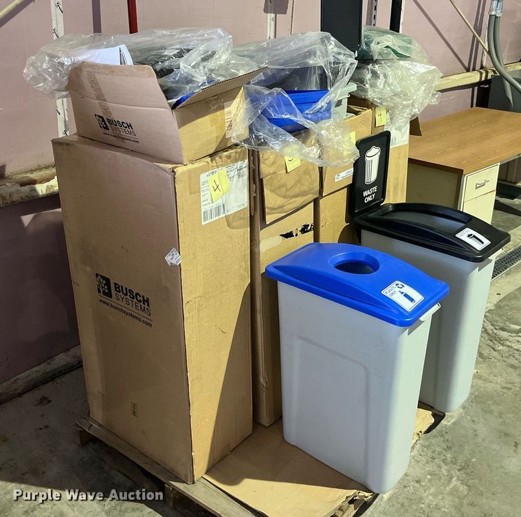 image for item LA9955 Approximately 20 refuse/recycle bins