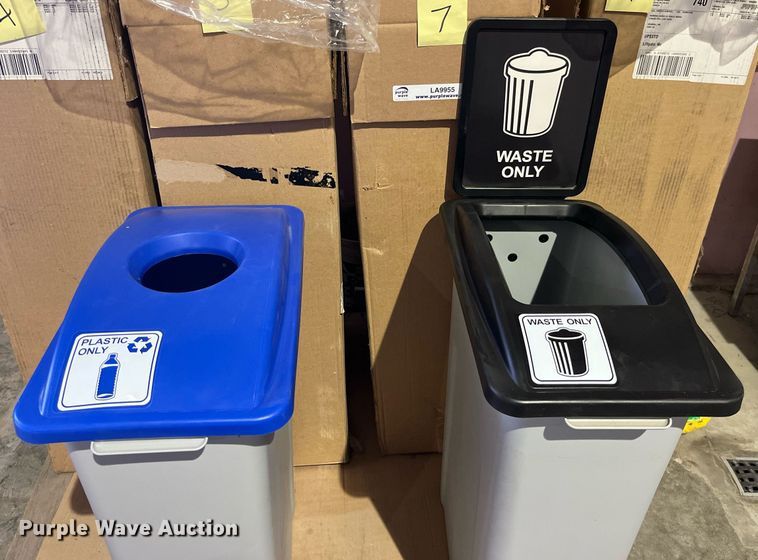 image for item LA9955 Approximately 20 refuse/recycle bins