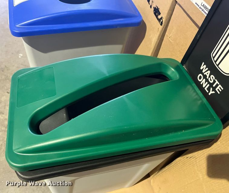 image for item LA9955 Approximately 20 refuse/recycle bins