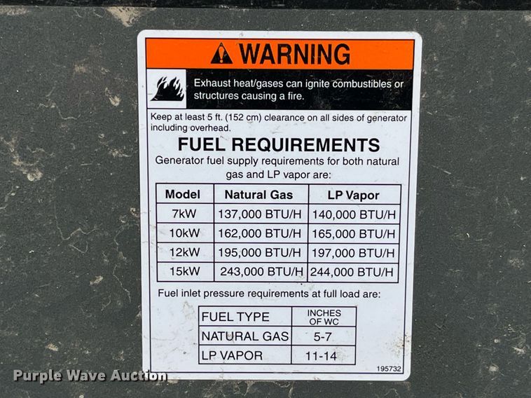 image for item LA9999 Briggs & Stratton 040221  generator