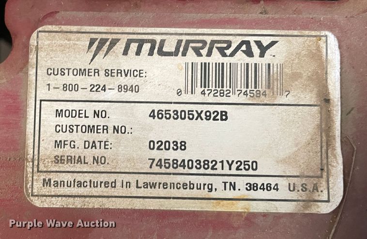 image for item LB9283 Murray WideBody LT  lawn mower