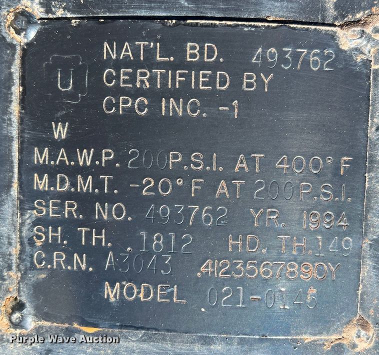 image for item LB9296 2012 Quincy  air compressor