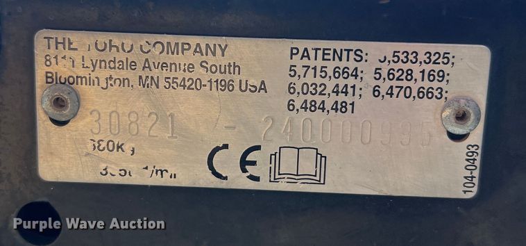 image for item LB9318 Toro Groundsmaster 3500-D Sidewinder  lawn mower