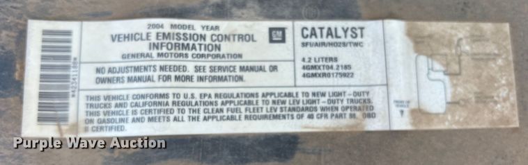 image for item LB9320 2004 Chevrolet Trail Blazer  SUV