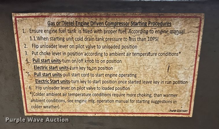 image for item LB9322 Compressed Air Systems C130GEH34-W/G  air compressor