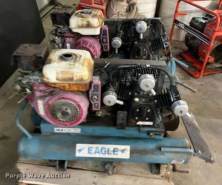 image for item LB9326 (2) Eagle TT90G air compressors
