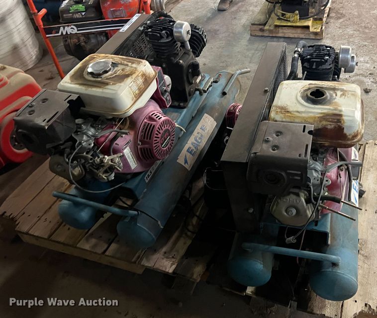 image for item LB9326 (2) Eagle TT90G air compressors