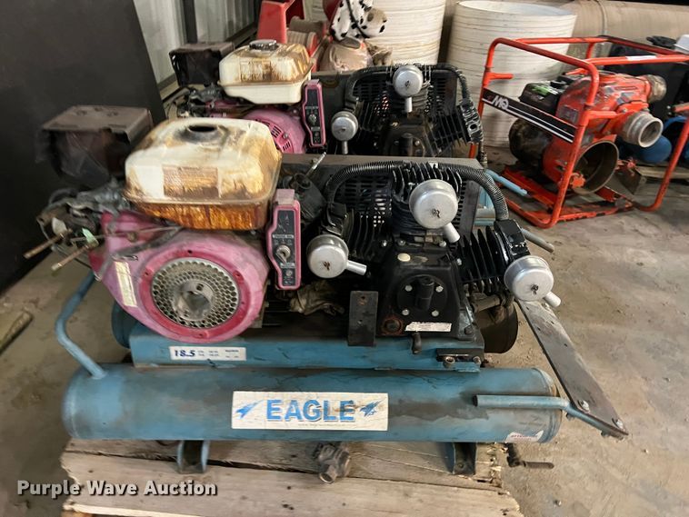 image for item LB9326 (2) Eagle TT90G air compressors