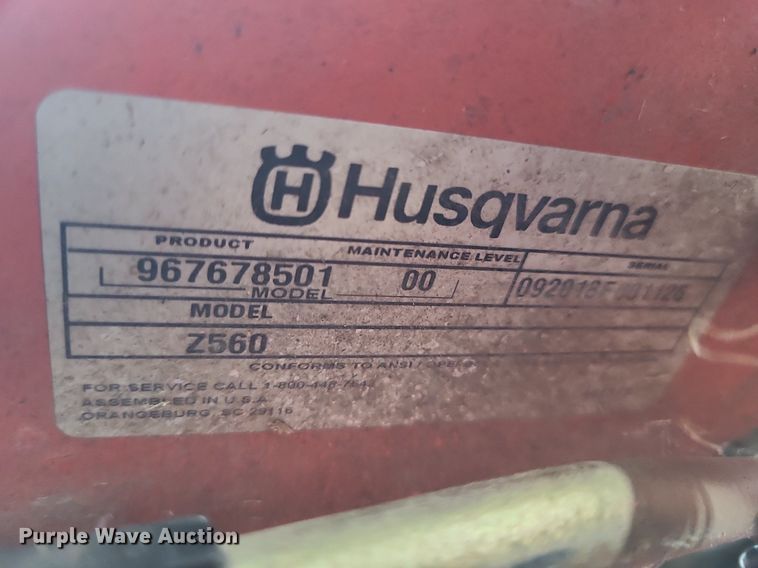 image for item LE9129 Husqvarna Z560  ZTR lawn mower