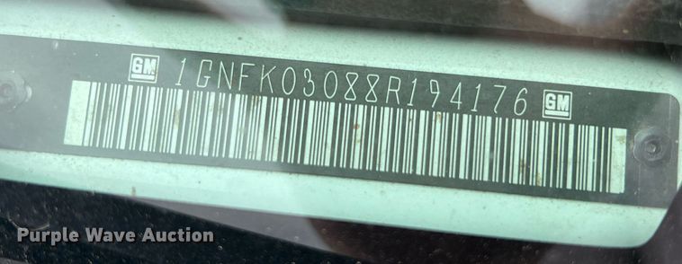 image for item LG9110 2008 Chevrolet Tahoe Police  SUV