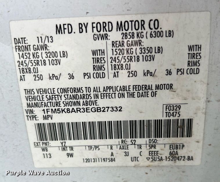 image for item LG9115 2014 Ford Explorer Police Interceptor  SUV