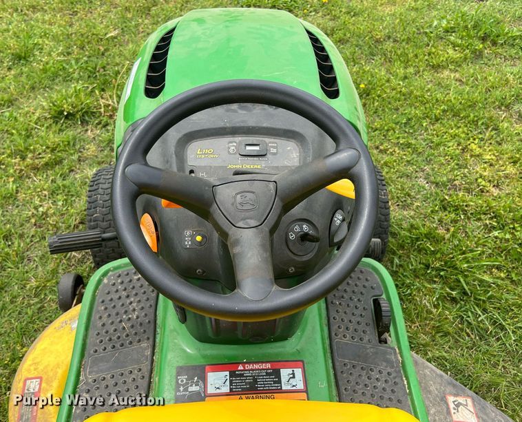image for item LG9160 John Deere L110  lawn mower
