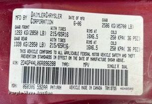 image for item LG9164 2006 Dodge Grand Caravan  van