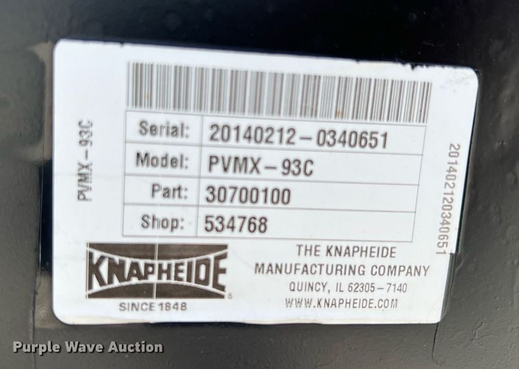 image for item LG9217 Knapheide PVMX-93C  flatbed