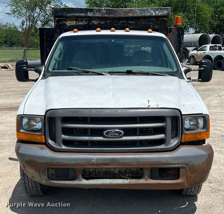 image for item LG9218 1999 Ford F350 Super Duty  dump flatbed pickup truck