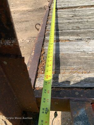 image for item LH9579 1990 Shop built  utility trailer