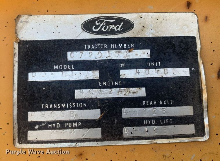 image for item LH9640 Ford 545A  tractor