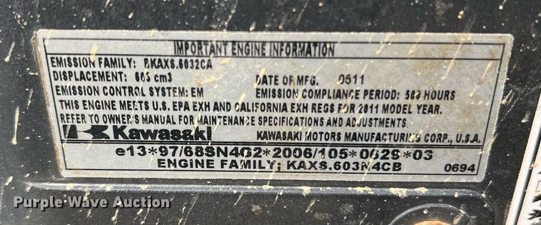 image for item LI9776 John Deere WG36A  lawn mower