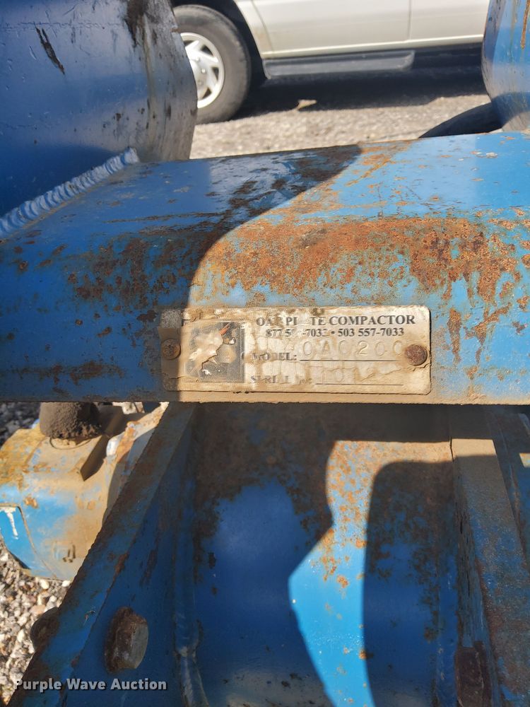 image for item LN9231 Okada OAC200  backhoe plate compactor