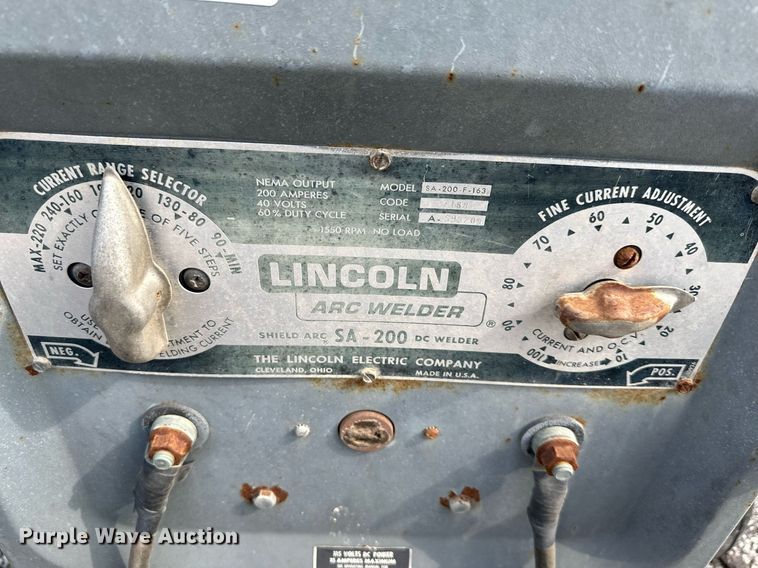 image for item LN9238 Lincoln SA-200  welder