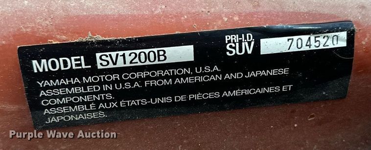 image for item LP9978 Yamaha Wave Runner SUV 1200  personal watercraft