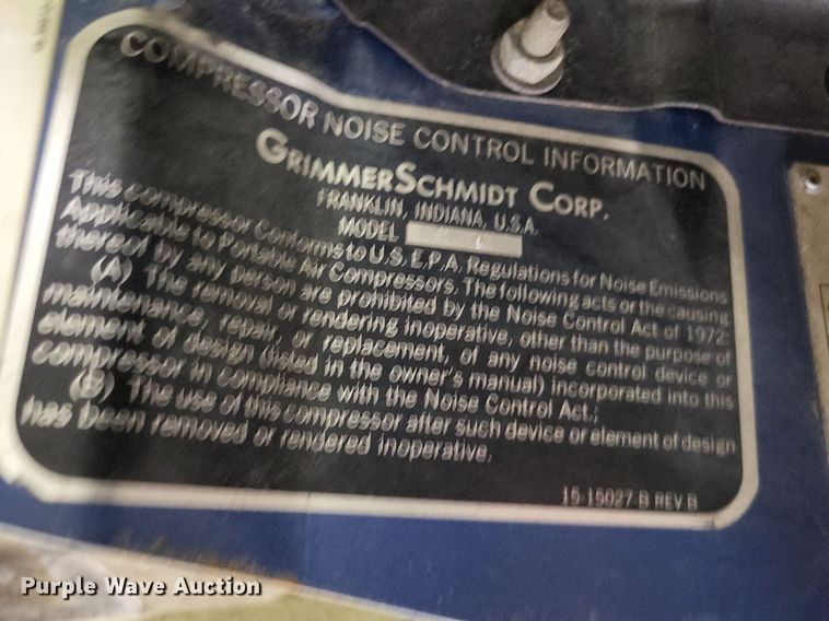 image for item LR9264 Grimmer Schmidt 175D  air compressor